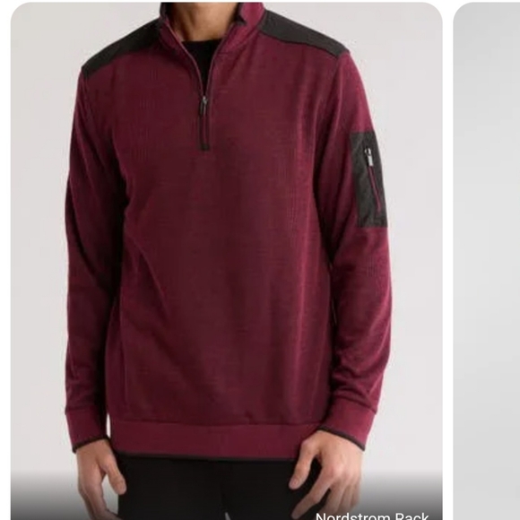 Bugatchi Quarter Zip Pullover - Picture 6 of 8